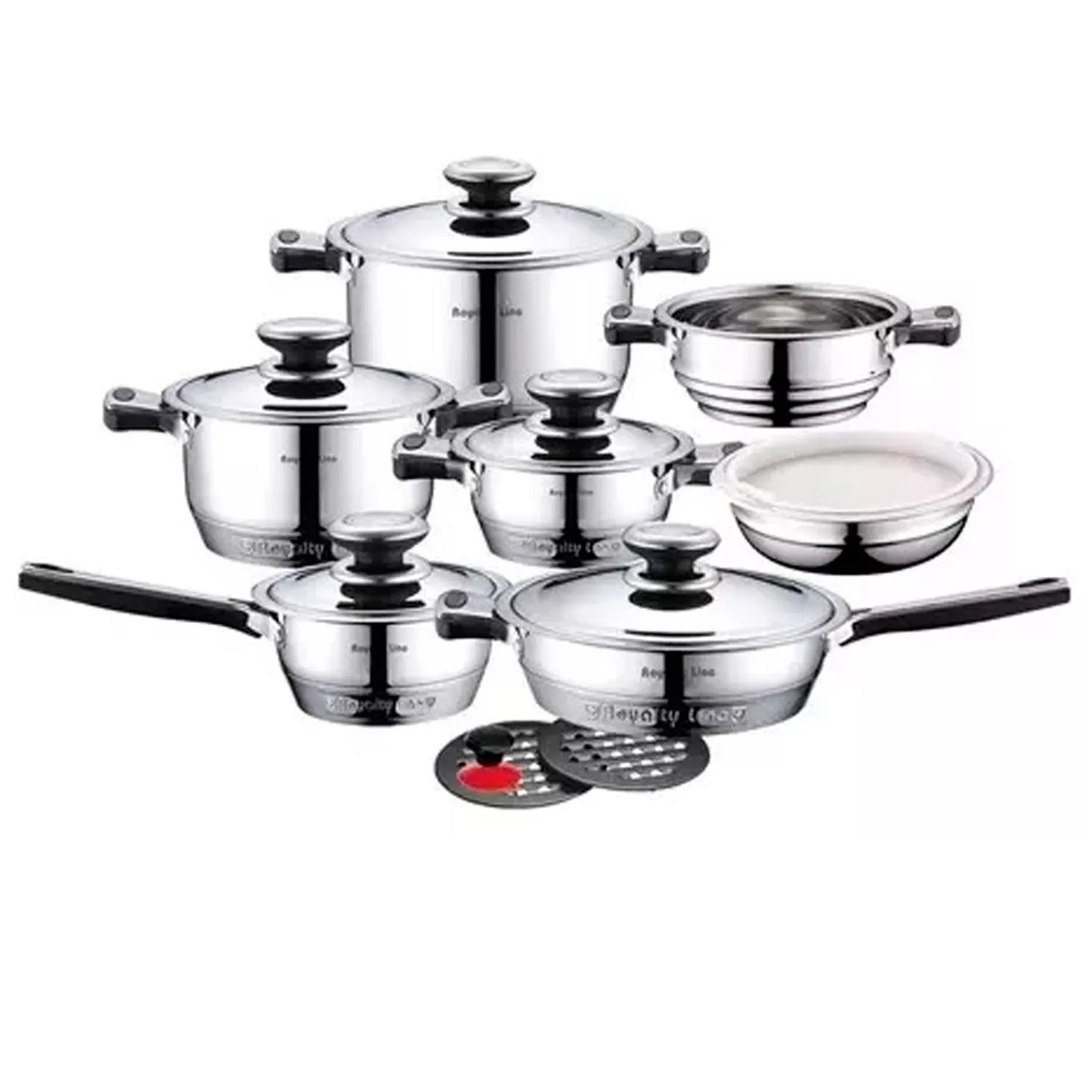 Tramontina - Juego De Ollas 16 Piezas Acero Inoxidable - Pague En la Entrega